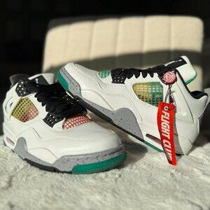 Jordan 4 Retro Lucid Green Rasta